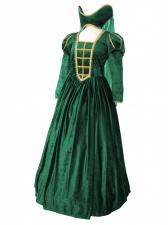 Ladies Medieval Tudor Costume And Headdress Size 12 - 14
